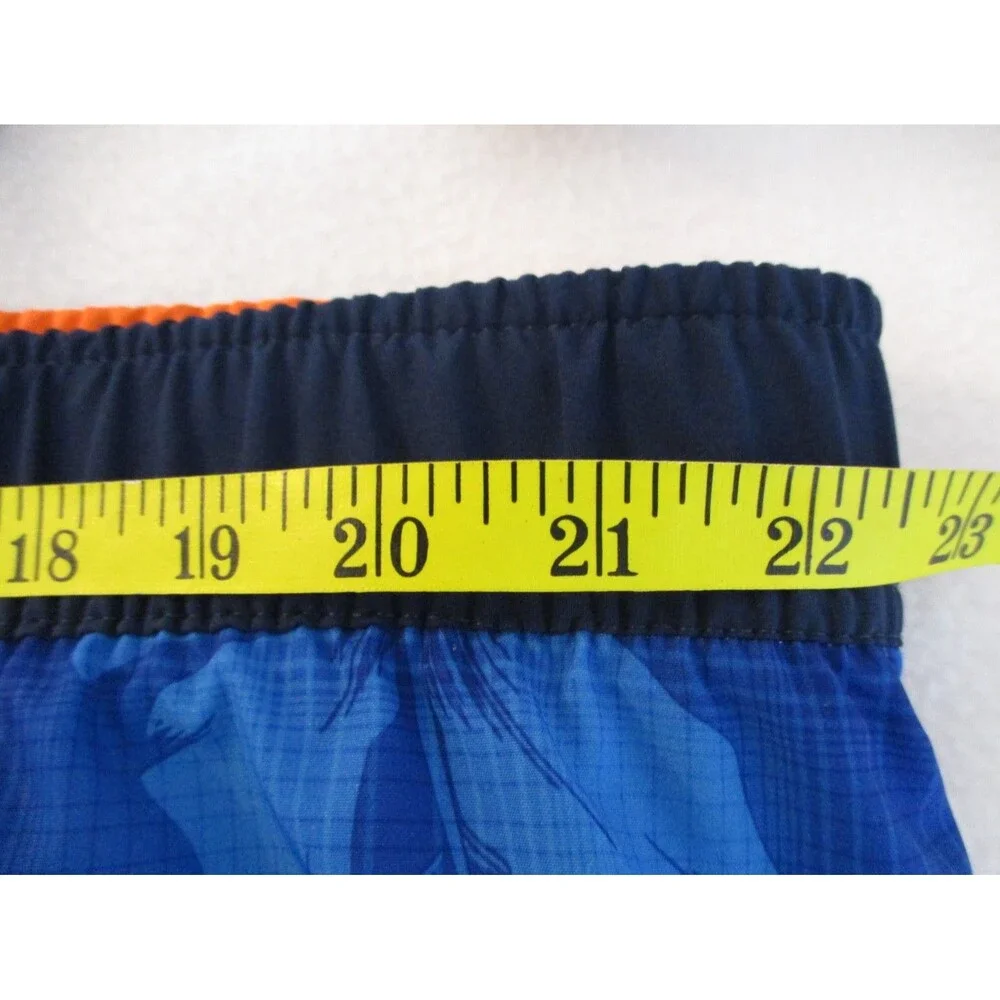 Zeroxposur Swim Trunks Men's Size XXL Blue Floral Pocket Built In Brief